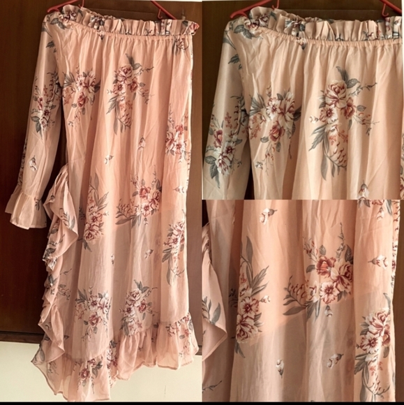 One shoulder floral print dress - Picture 3 of 4